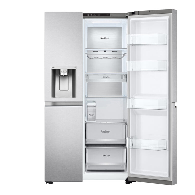 LG GSLV91MBAC Frigorifero Side-by-Side, Classe C, 635L, Wi-Fi, No allaccio, UVnano, Acciaio