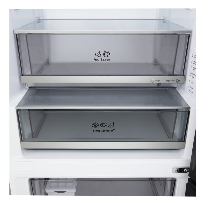 LG GBBW322DPY Frigorifero Combinato A Libera Installazione, Total No Frost, Fit & Max, AI Fresh E Saving Mode, Wi-Fi, Classe C, Prime Silver