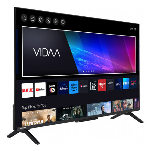 Toshiba 43QV2463DA Televisore QLED 109,2 cm (43") 4K Ultra HD Smart TV Wi-Fi Nero 250 cd/m²