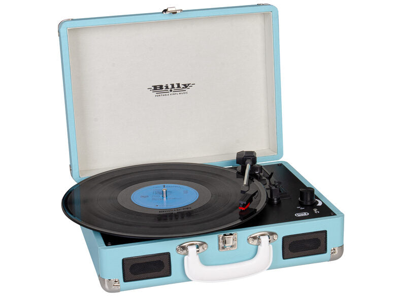 Trevi TT 1015 - lettore giradischi 33/45/78 giri, 2 altoparlanti stereo incorporati 3Wx2, Auto Stop, Presa cuffie, uscita RCA