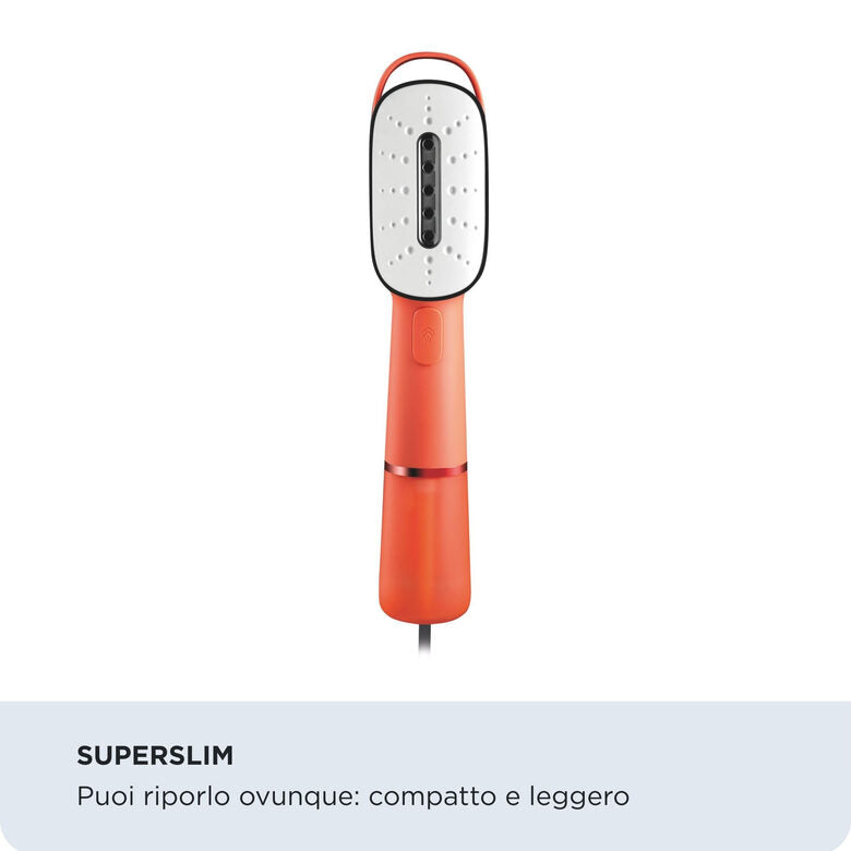 Ariete 4301 Steam Style, Ferro da stiro verticale, 1200W, Colpo vapore 20g/min, Vapore in 30 secondi, Capacità 80ml, Coral