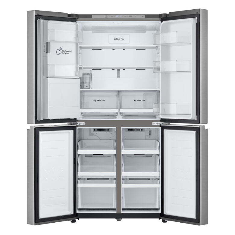LG GML861PYPE Frigorifero Multidoor Slim, Classe E, 506L, Wi-Fi, Total No Frost, Prime Silver