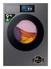 Samsung WF90F09C4SU3 Lavatrice A Libera Installazione 9 Kg, AI Intelligente, 1400 Giri, Classe A, Argento