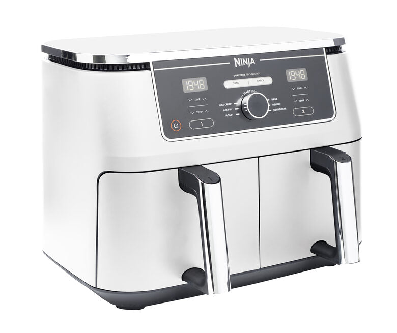 Ninja AF400EU Doppia 9,5 L Indipendente 2470 W Friggitrice ad aria calda Bianco