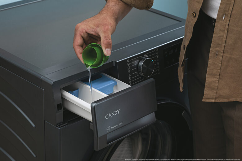 Candy BR 48B6G-S ProWash 500 Lavatrice A Libera Installazione 8 Kg, 1400 Giri, Classe A, Proactive Wash, Antracite