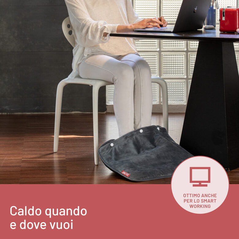 Imetec Scaldapiedi Tecnologia Intellisense, 52x54 cm, 5 temperature, Rapido riscaldamento