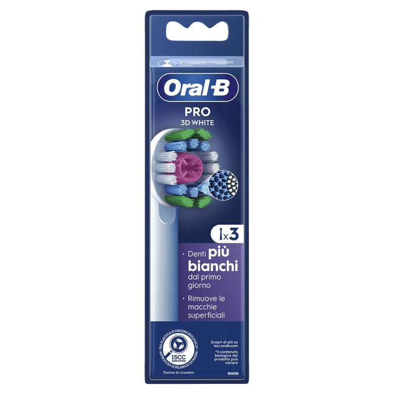 Oralb Power Ricambi Eb18-3 3d White 3 Pezzi