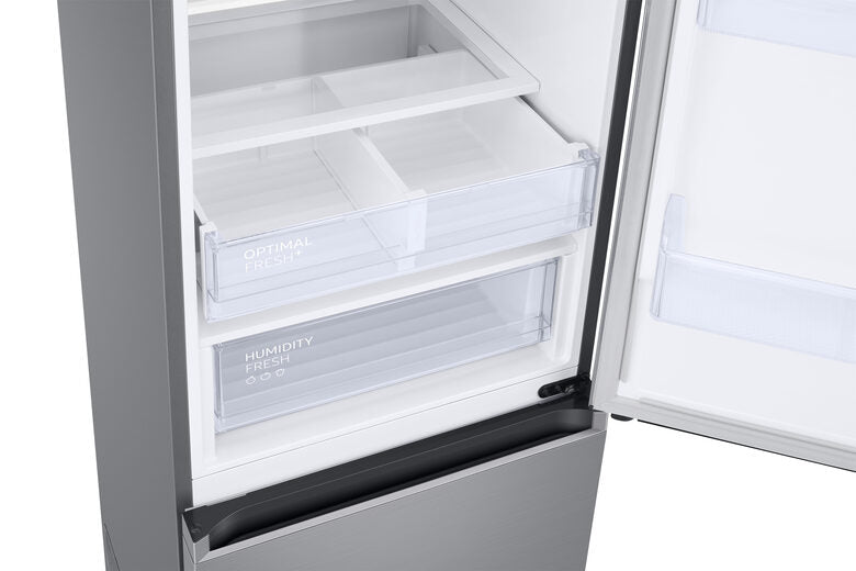 Samsung RB38C607AS9 Frigorifero Combinato A Libera Installazione, Total No Frost, Twin Cooling Plus™, Tecnologia Spacemax™, Ecoflex AI, Classe A, Acciaio Inox
