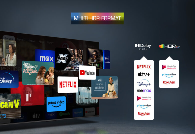 TCL 50P79B Televisione Smart TV 50 Pollici Led 4K Serie P79 Dolby Atmos Google TV