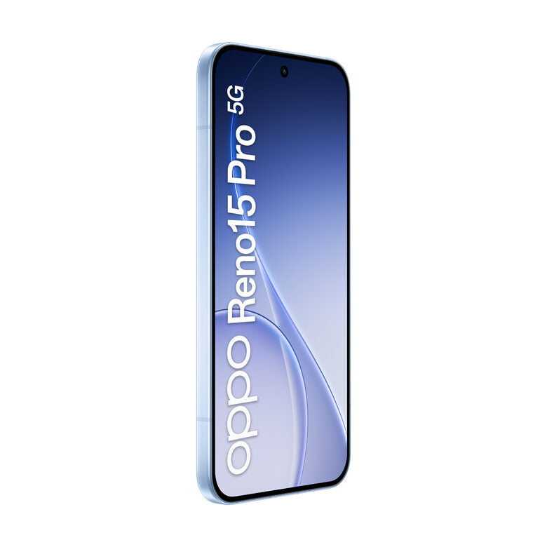 OPPO Reno15 Pro 5G AI Smartphone, Tripla fotocamera 200+50+50MP, Selfie 50MP, Display 6.32” 120HZ AMOLED FHD+, 6200mAh, RAM 12GB(Esp4GB/8GB/12GB)+ROM 512GB [Versione Italia], Aurora Blue