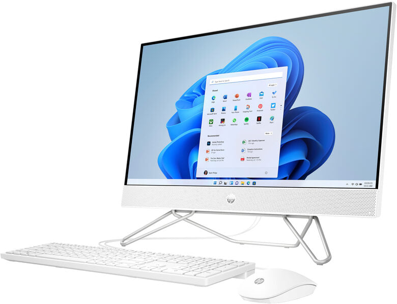 HP 24 -cb0008nl AMD Ryzen™ 3 5300U 60,5 cm (23.8") 1920 x 1080 Pixel PC All-in-one 8 GB DDR4-SDRAM 256 GB SSD Windows 11 Home Wi-Fi 5 (802.11ac) Bianco