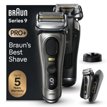 Braun Series 9 Pro+ 9525s Wet & Dry Rasoio Trimmer Metallico