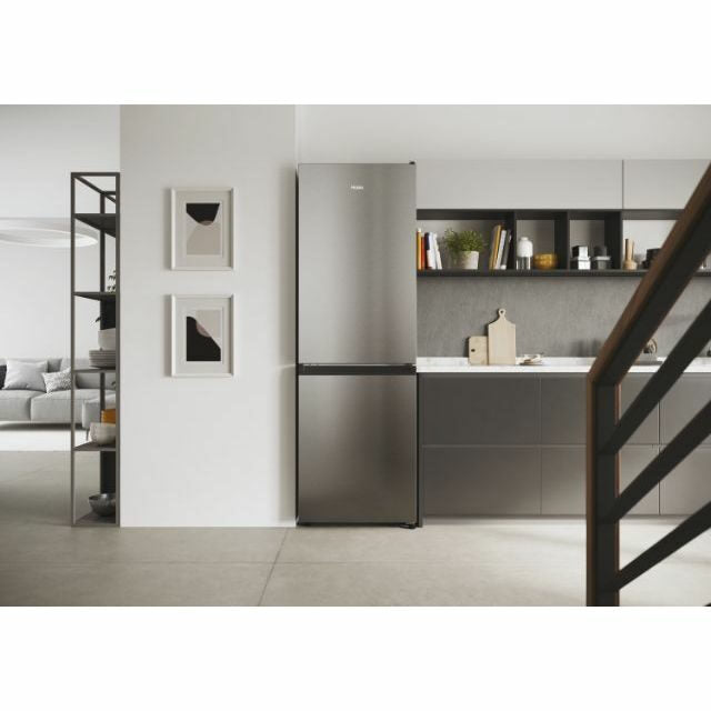 Haier 2D 60 Serie 1 HDW1618DNPK frigorifero con congelatore Libera installazione 341 L D Argento