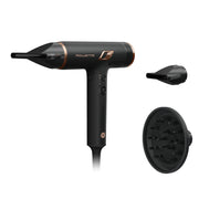 Rowenta Nano Asciugacapelli Brushless Compatto ad Alta Velocità, Boost di Ioni Antistatici e Sensore di Temperatura per Capelli Setosi e Luminosi, 3 Impostazioni di Velocità/Temperatura, HY8