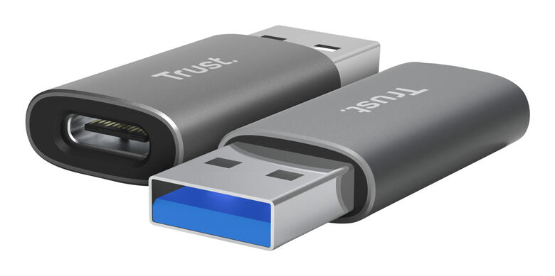 Trust Coppia Adattatori Calyx USB Type-C USB tipo A Grigio
