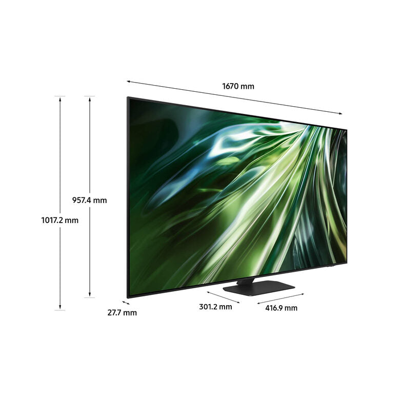 Samsung QE75QN90DATXZT Televisione Smart TV 75 Pollici Qled 4K Neo Titan Black Processore NQ4 AI GEN2 Tecnologia Quantum Matrix Neo Slim Design Dolby Atmos