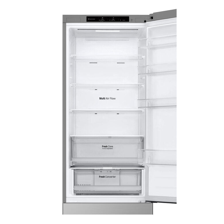 LG GBV22NCBPY Frigorifero Combinato A Libera Installazione, Total No Frost, Door Cooling, Fresh Converter, Smart Diagnosis, Classe B, Prime Silver