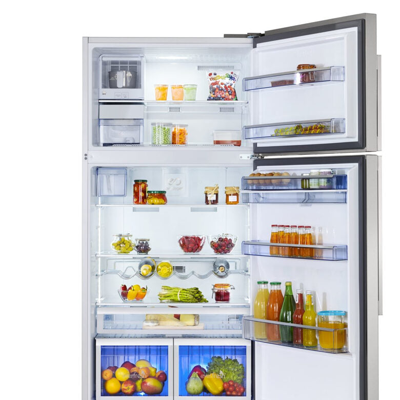 Beko UD1N622DJIZX frigorifero con congelatore Libera installazione 539 L Argento, Acciaio inossidabile