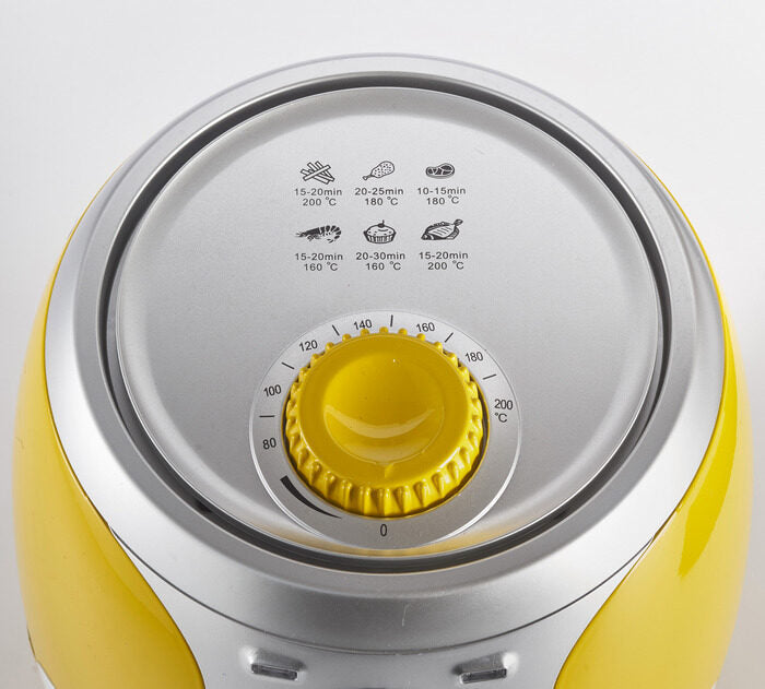 Ariete Airy fryer mini Singolo 2 L Indipendente 1000 W Friggitrice ad aria calda Argento, Bianco, Giallo