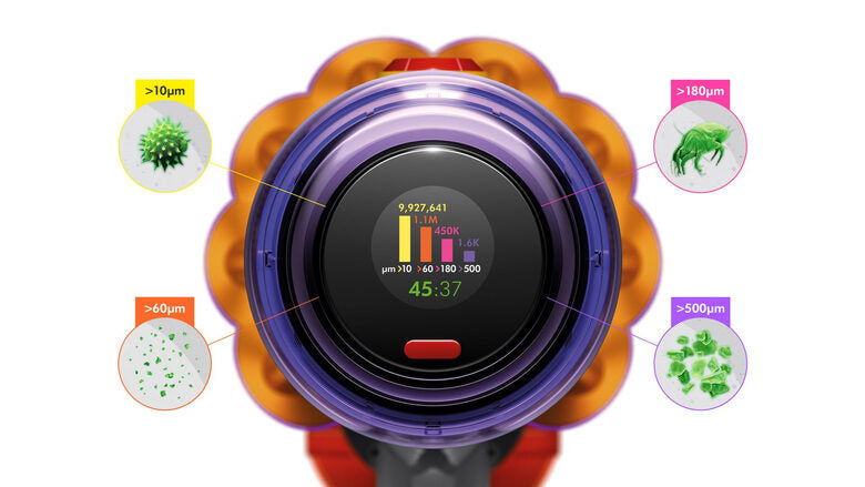 Dyson V12 Detect Slim Absolute aspirapolvere senza filo Nichel, Giallo Senza sacchetto
