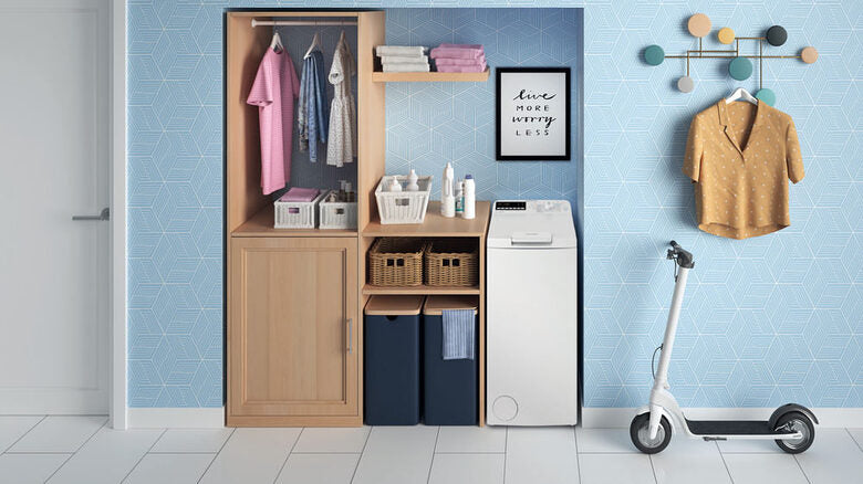Indesit BTW S6261P IT Lavatrice A Carica Dall'alto Libera Installazione 6 Kg, 1200 Giri, Turn&Go, Motore Inverter, Classe A, Bianco