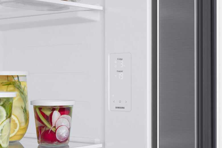 Samsung RS57DG400EM9 Frigorifero Side By Side A Libera Installazione, No Frost, AI Inverter, SmartThings Energy, Classe E, Acciaio Inox