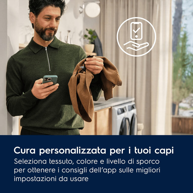 Electrolux EW7H4E10BY asciugatrice Libera installazione Caricamento frontale 10 kg Bianco, Nero