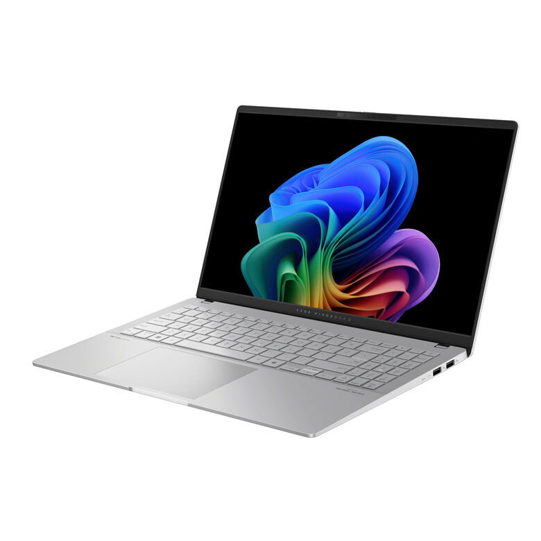 ASUS Vivobook S 15 OLED S5507QA-MA012W Qualcomm Snapdragon X1P-42-100 Computer portatile 39,6 cm (15.6") 3K 16 GB LPDDR5x-SDRAM 512 GB SSD Wi-Fi 7 (802.11be) Windows 11 Home Argento