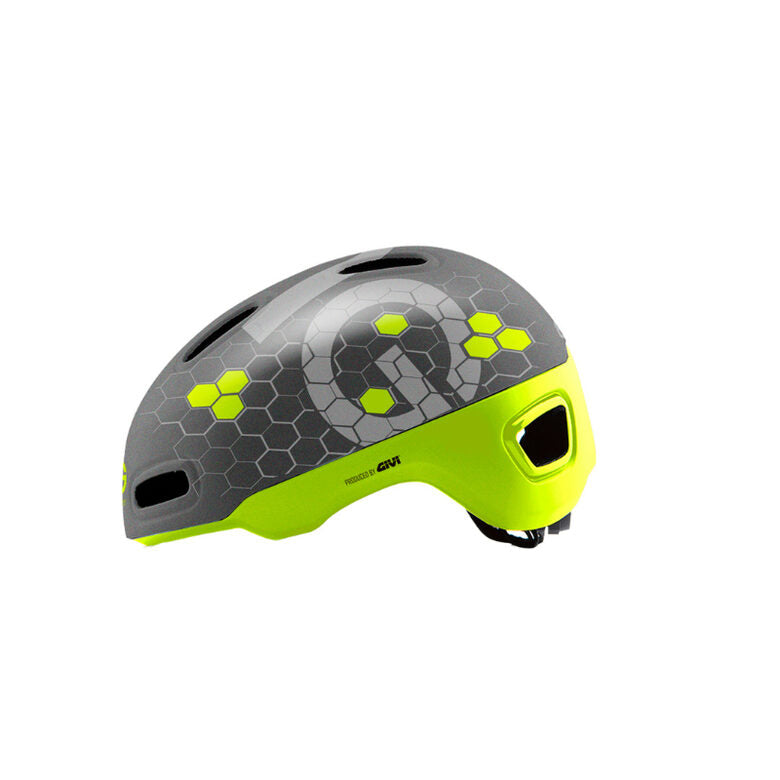 EMG Casco powered by GIVI, con luce led posteriore omologato per bicicletta e monopattino elettrico