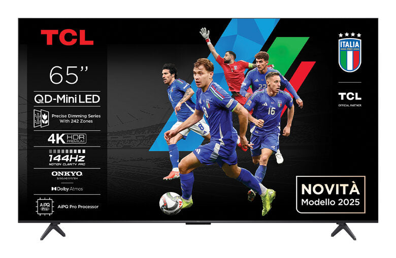 TCL Serie C69K Smart TV QD-MiniLED 4K 65" 65C69K, 144Hz, audio Onkyo 2.1, Dolby Vision IQ & Atmos, Google TV