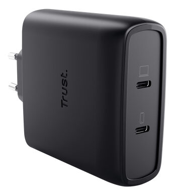 Trust Maxo Caricabatteria a 2 porte USB-C GaN da 100 W