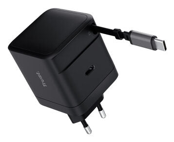 Trust Maxo Caricabatteria retrattile USB-C PD da 65 W