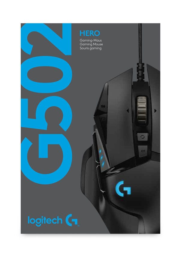 Logitech G G502 HERO mouse Mano destra USB tipo A Ottico 16000 DPI