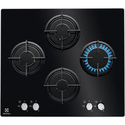 Electrolux EGG6445K piano cottura Nero Da incasso Gas 4 Fornello(i)