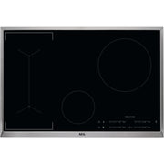 AEG IKB84443XB piano cottura Nero, Acciaio inossidabile Da incasso Piano cottura a induzione 4 Fornello(i)