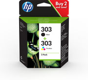 HP Confezione da 2 cartucce di inchiostro nero/in tricromia originali 303