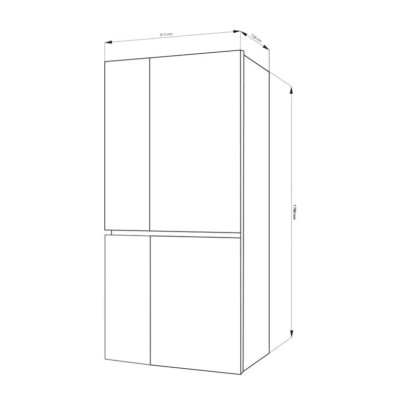 LG GSL471ICEZ frigorifero side-by-side Libera installazione 601 L F Grafite