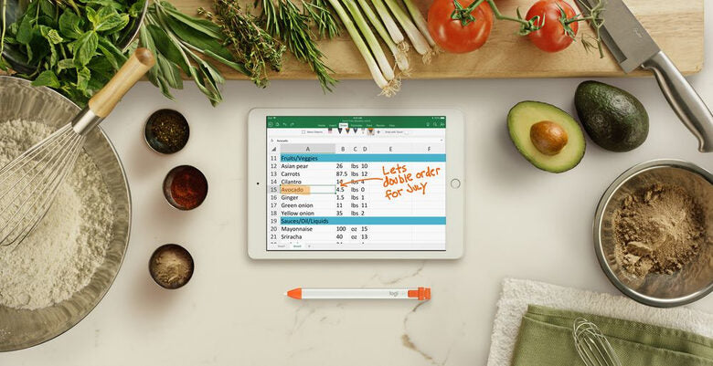 Logitech Crayon penna per PDA 20 g Arancione, Bianco
