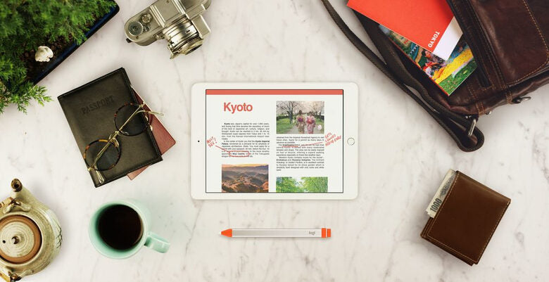 Logitech Crayon penna per PDA 20 g Arancione, Bianco