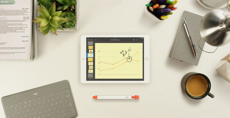 Logitech Crayon penna per PDA 20 g Arancione, Bianco
