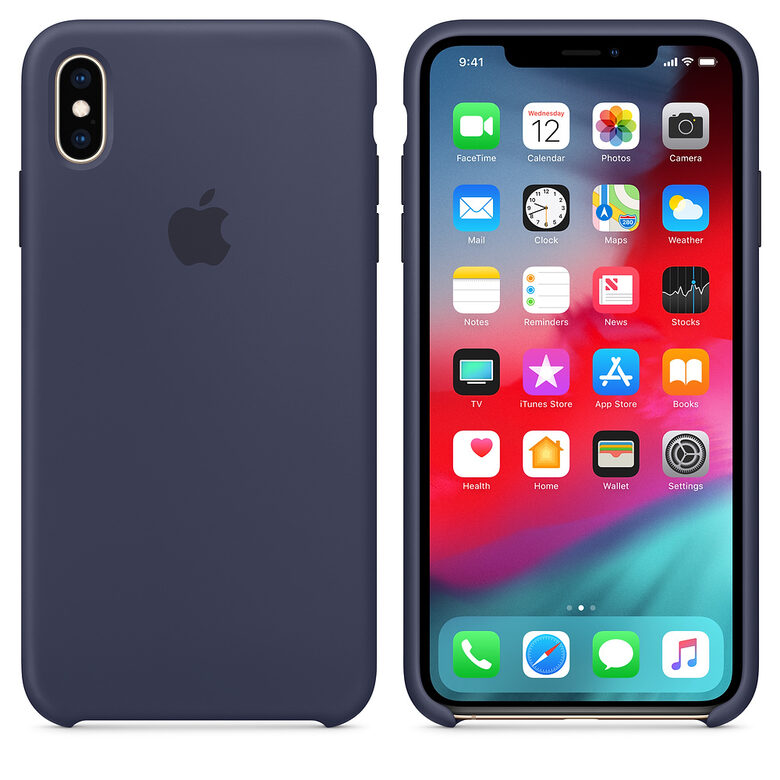 Apple Custodia in silicone per iPhone XS Max - Blu mezzanotte