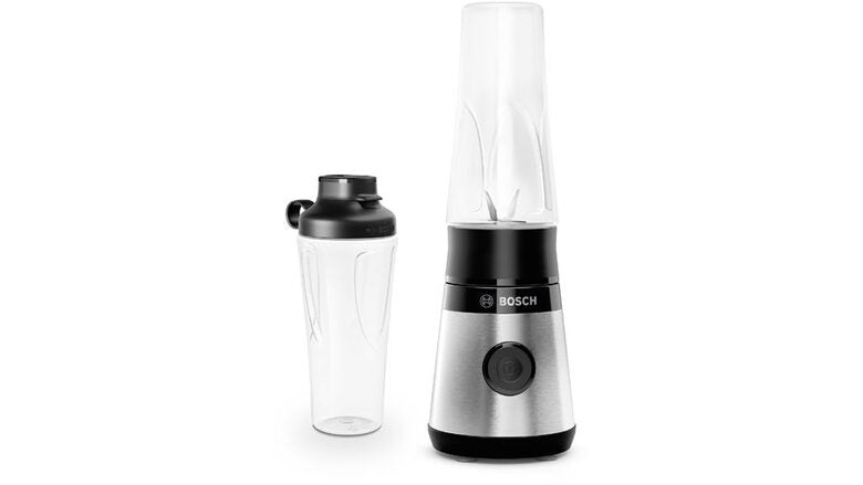 Bosch Serie 2 MMB2111M frullatore 0,6 L Frullatore per sportivi 450 W Nero, Acciaio inossidabile