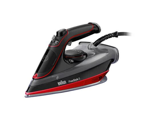 Braun SI 5057 RD Ferro a vapore Ceramica 2700 W Nero, Rosso