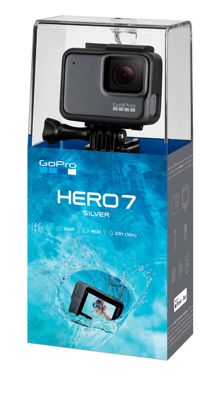 GoPro HERO7 Silver fotocamera per sport d'azione 10 MP 4K Ultra HD Wi-Fi