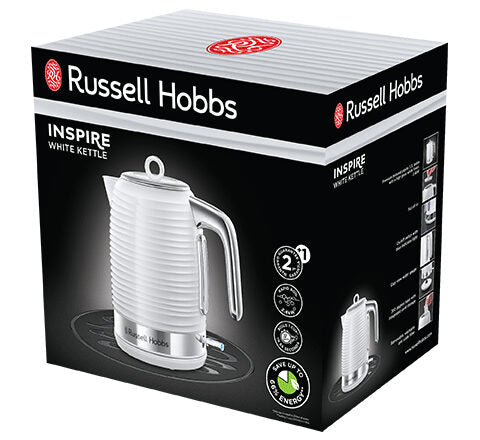 Russell Hobbs Inspire bollitore elettrico 1,7 L 2400 W Bianco