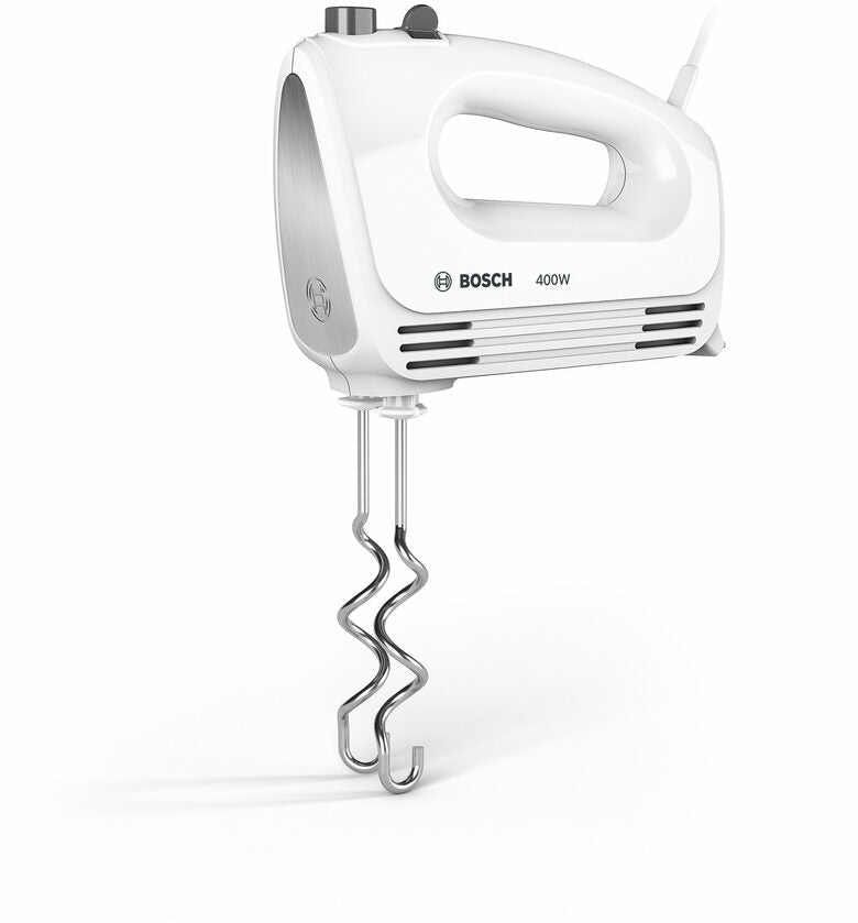 Bosch MFQ24200 Sbattitore CleverMixx 400 W Bianco, Inox spazzolato