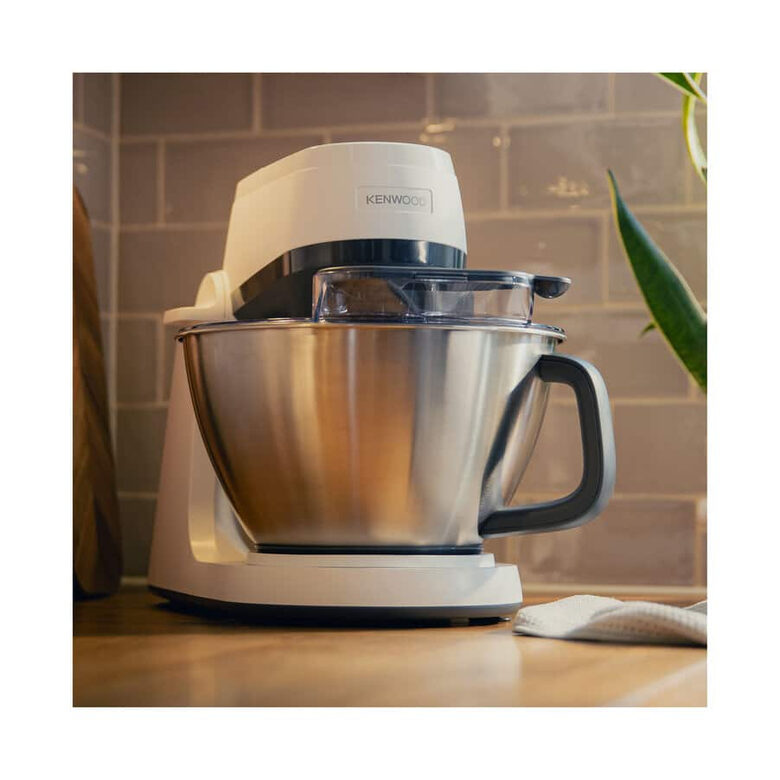 Kenwood Multi Tasker - Impastatrice Planetaria, Paraschizzi, 100W, 4,3L, Bianco