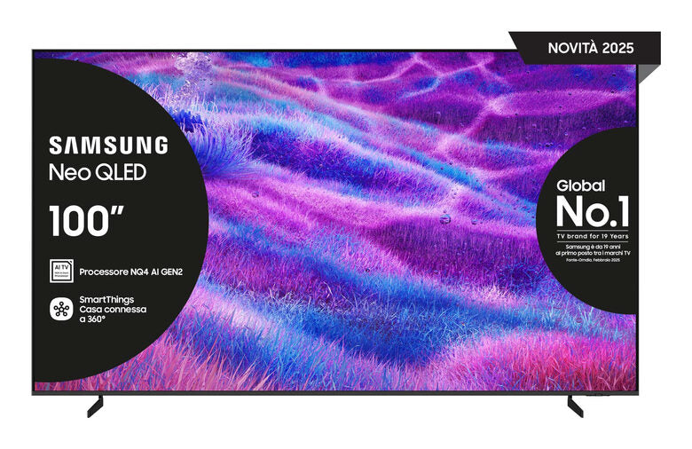 Samsung QE100QN80FUXZT TV 2,54 m (100") 4K Ultra HD Smart TV Wi-Fi Argento