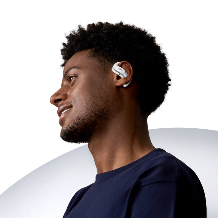SHOKZ OpenFit Air, weiss Auricolare Wireless A clip Chiamate/Musica/Sport/Tutti i giorni Bluetooth Bianco