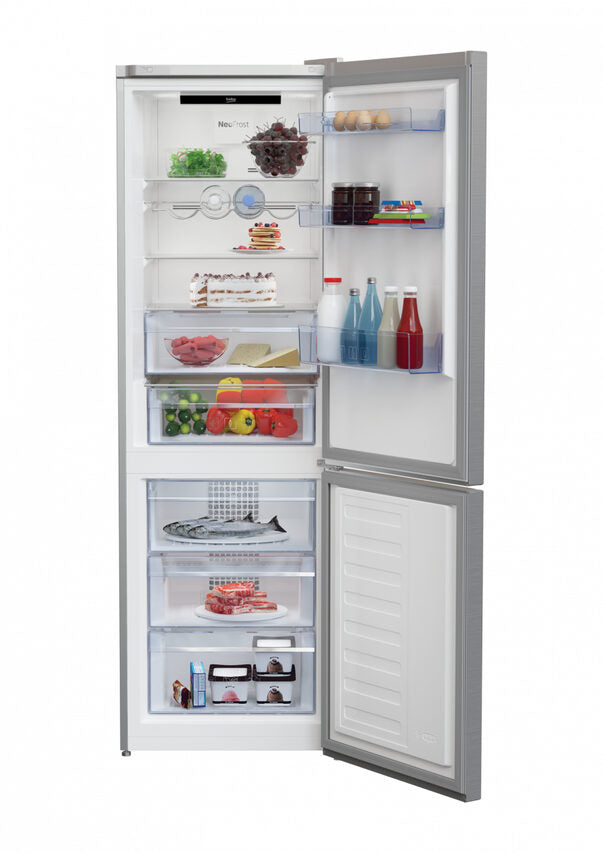 Beko RCNA366E40XB frigorifero con congelatore Libera installazione 324 L Acciaio inossidabile